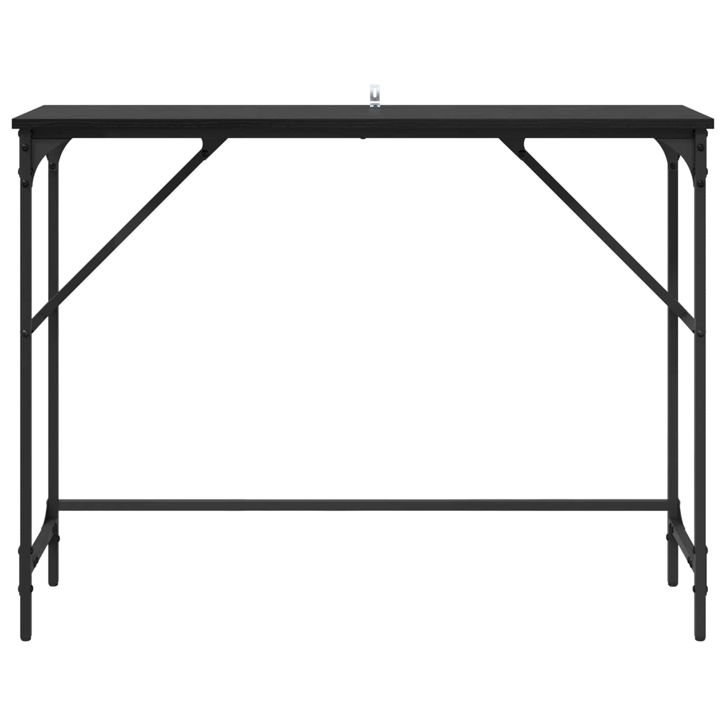 Konzolový Stolek Černý Dub 100 X 32 X 75 Cm Kompozitní Dřevo