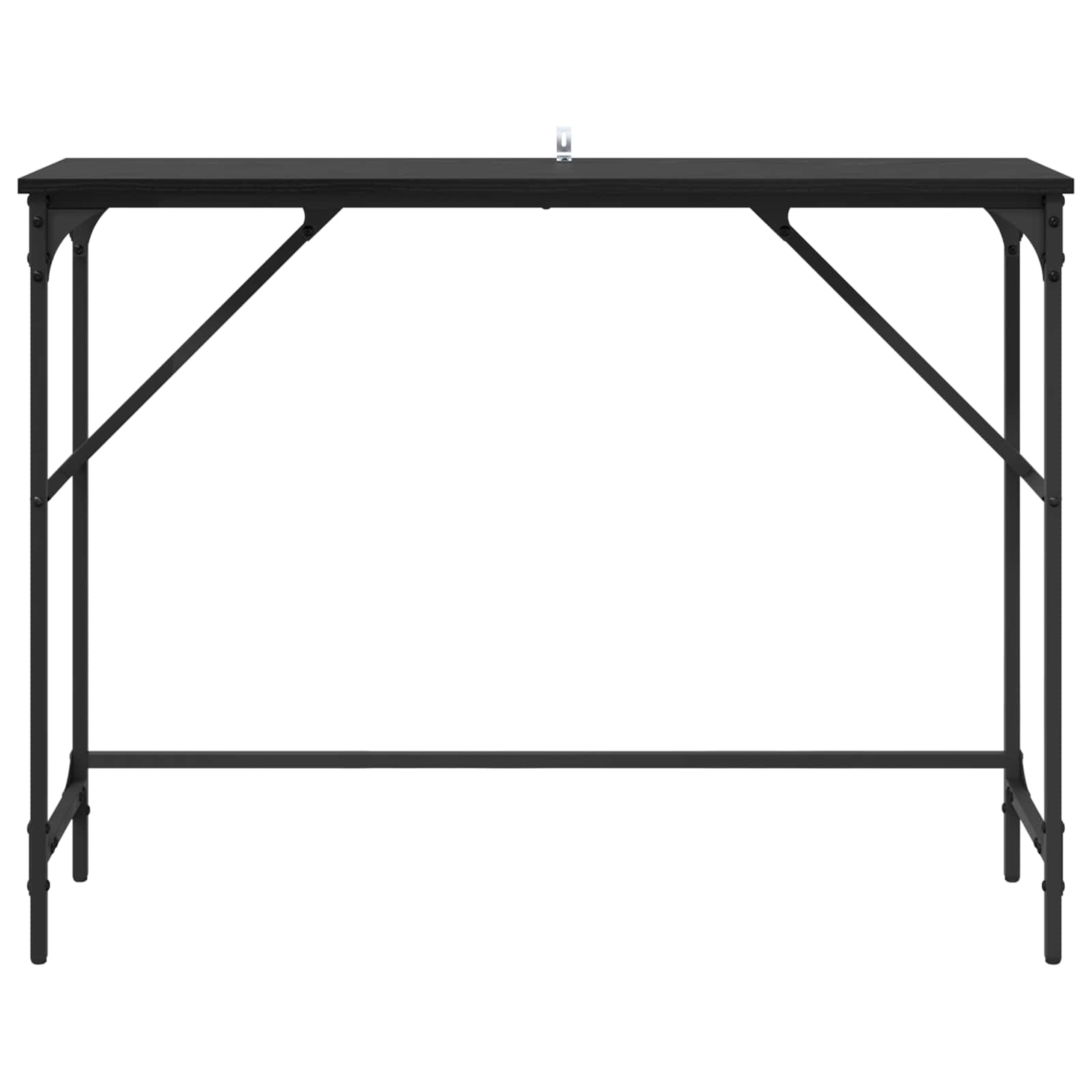 Konzolový Stolek Černý Dub 100 X 32 X 75 Cm Kompozitní Dřevo