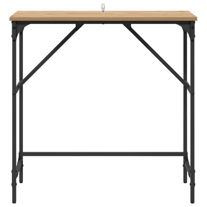 Konzolový Stolek Artisanový Dub 75 X 32 X 75 Cm