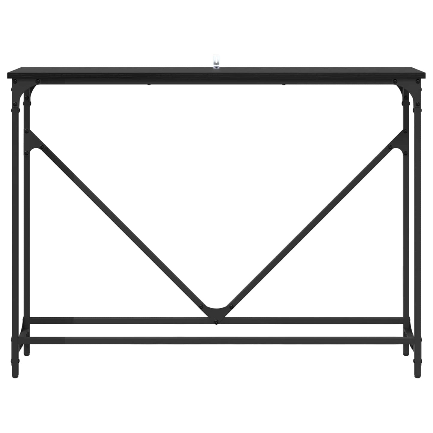 Konzolový Stolek Černý Dub 102 X 23 X 75 Cm Kompozitní Dřevo