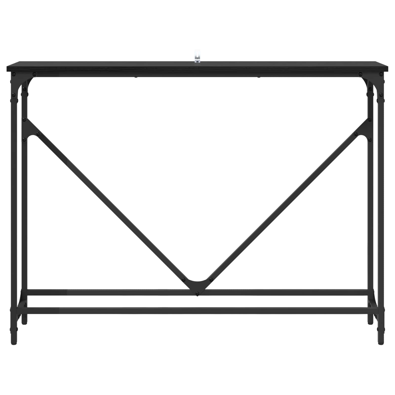 Konzolový Stolek Černý Dub 102 X 23 X 75 Cm Kompozitní Dřevo
