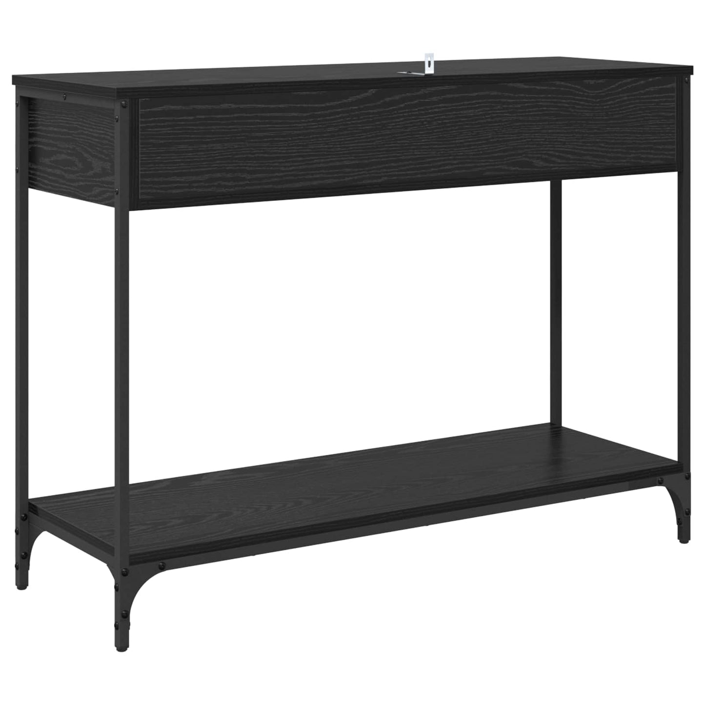 Konzolový Stolek Černý Dub 100 X 34,5 X 75 Cm Kompozitní Dřevo