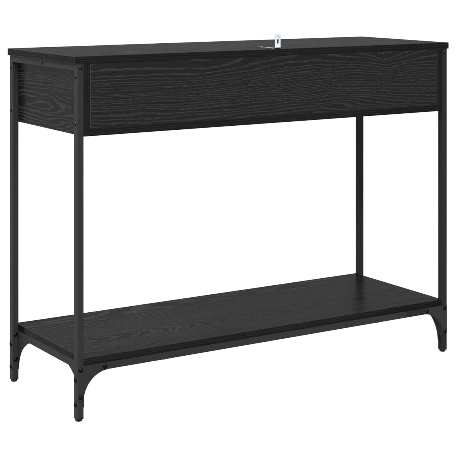 Konzolový Stolek Černý Dub 100 X 34,5 X 75 Cm Kompozitní Dřevo