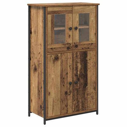Vysoký Bufet Staré Dřevo 62 X 32 X 106,5 Cm Kompozitní Dřevo