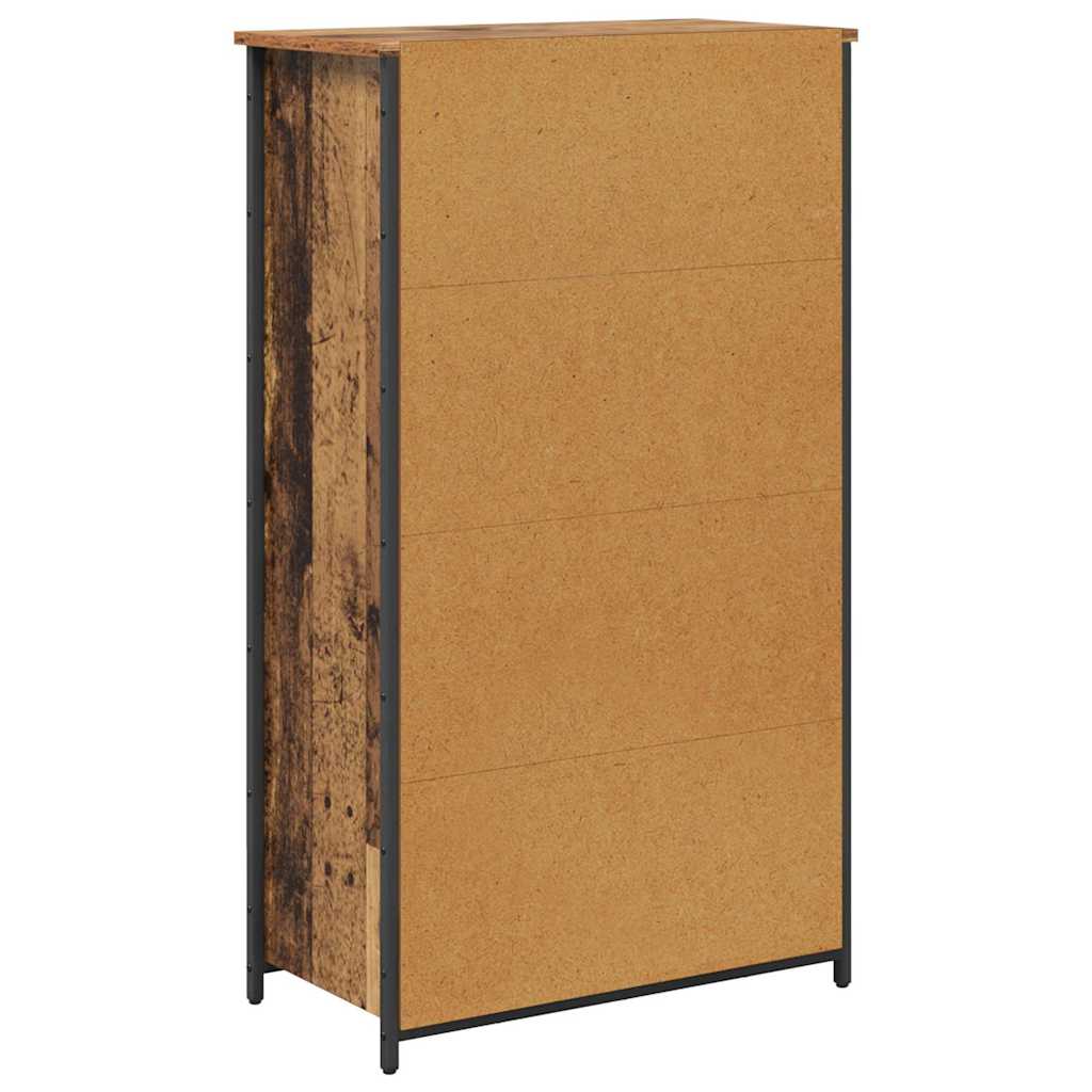 Vysoký Bufet Staré Dřevo 62 X 32 X 106,5 Cm Kompozitní Dřevo