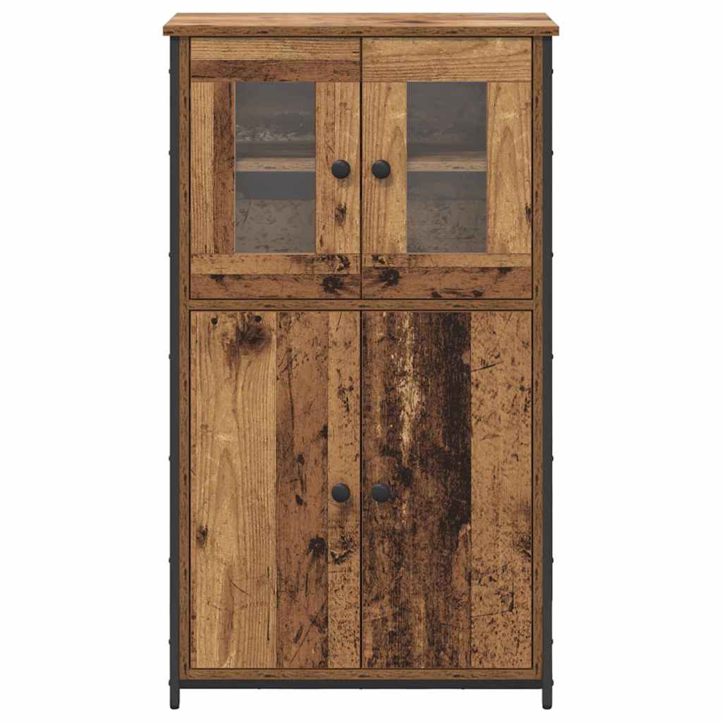 Vysoký Bufet Staré Dřevo 62 X 32 X 106,5 Cm Kompozitní Dřevo