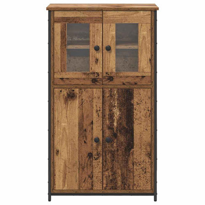 Vysoký Bufet Staré Dřevo 62 X 32 X 106,5 Cm Kompozitní Dřevo