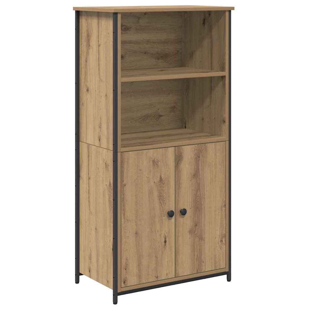 Vysoký Bufet Artisanový Dub 62 X 36 X 121,5 Cm Kompozitní Dřevo