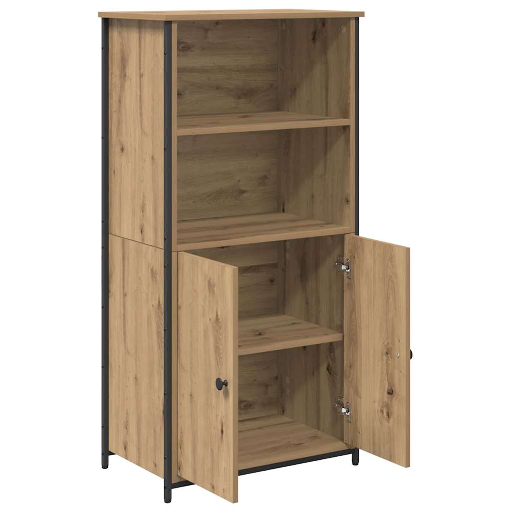 Vysoký Bufet Artisanový Dub 62 X 36 X 121,5 Cm Kompozitní Dřevo