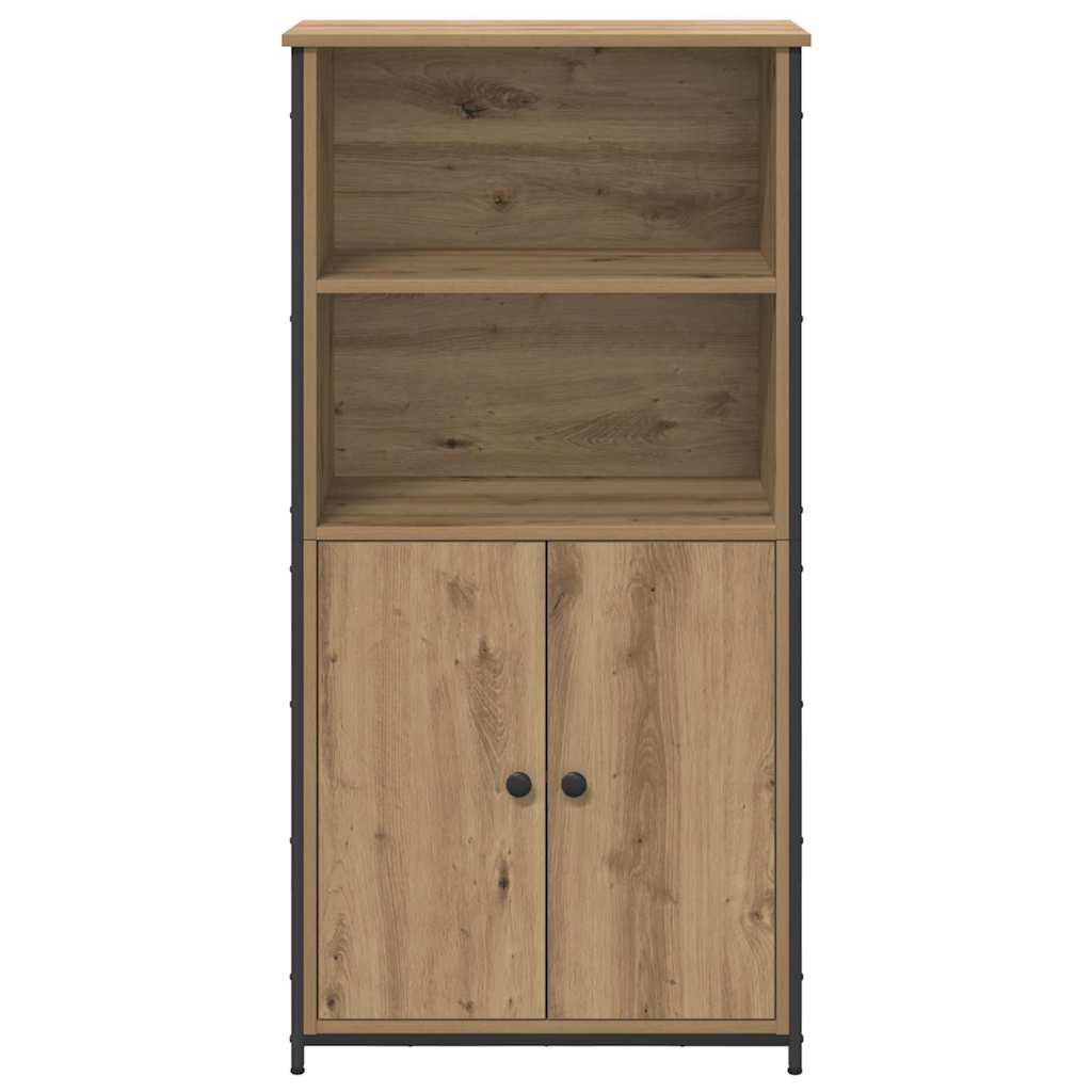 Vysoký Bufet Artisanový Dub 62 X 36 X 121,5 Cm Kompozitní Dřevo