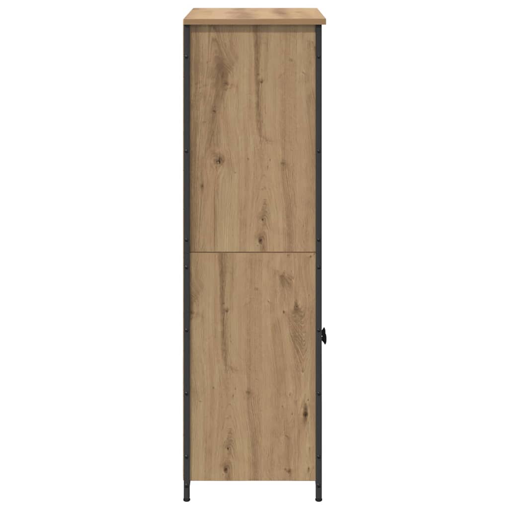 Vysoký Bufet Artisanový Dub 62 X 36 X 121,5 Cm Kompozitní Dřevo