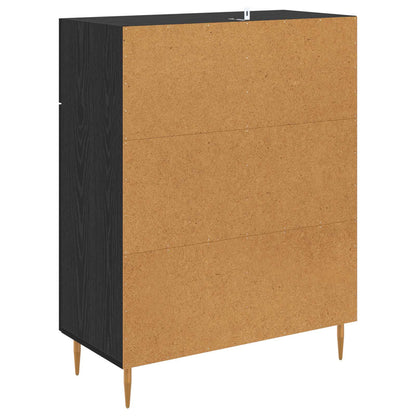 Servírovací Skříň Černý Dub 69,5 X 34 X 90 Cm Kompozitní Dřevo