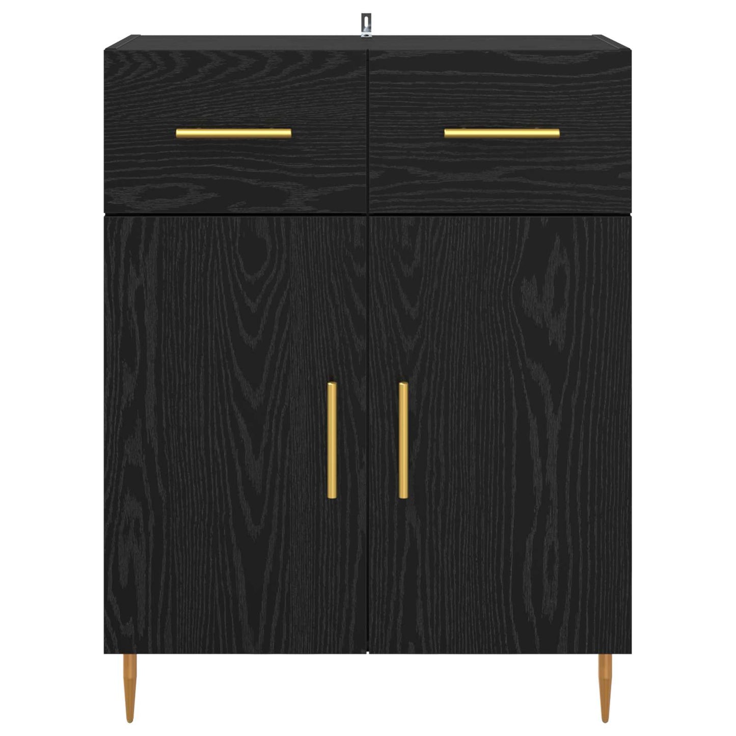Servírovací Skříň Černý Dub 69,5 X 34 X 90 Cm Kompozitní Dřevo