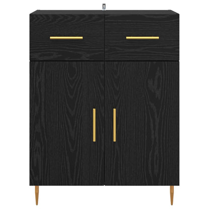 Servírovací Skříň Černý Dub 69,5 X 34 X 90 Cm Kompozitní Dřevo