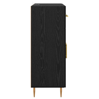 Servírovací Skříň Černý Dub 69,5 X 34 X 90 Cm Kompozitní Dřevo