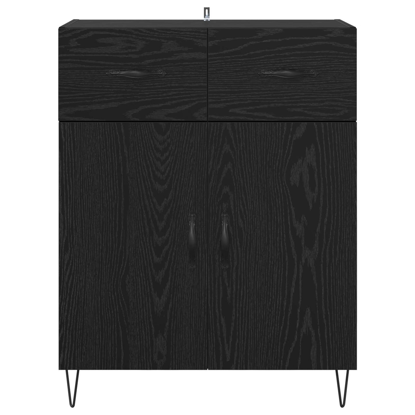Servírovací Skříň Černý Dub 69,5 X 34 X 90 Cm Kompozitní Dřevo