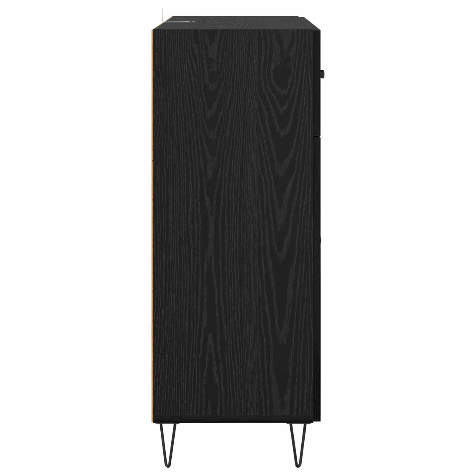 Servírovací Skříň Černý Dub 69,5 X 34 X 90 Cm Kompozitní Dřevo