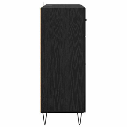 Servírovací Skříň Černý Dub 69,5 X 34 X 90 Cm Kompozitní Dřevo