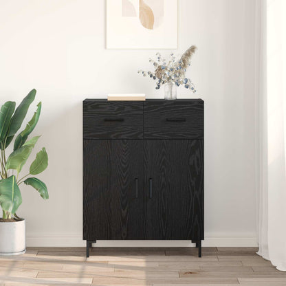 Servírovací Skříň Černý Dub 69,5 X 34 X 90 Cm Kompozitní Dřevo