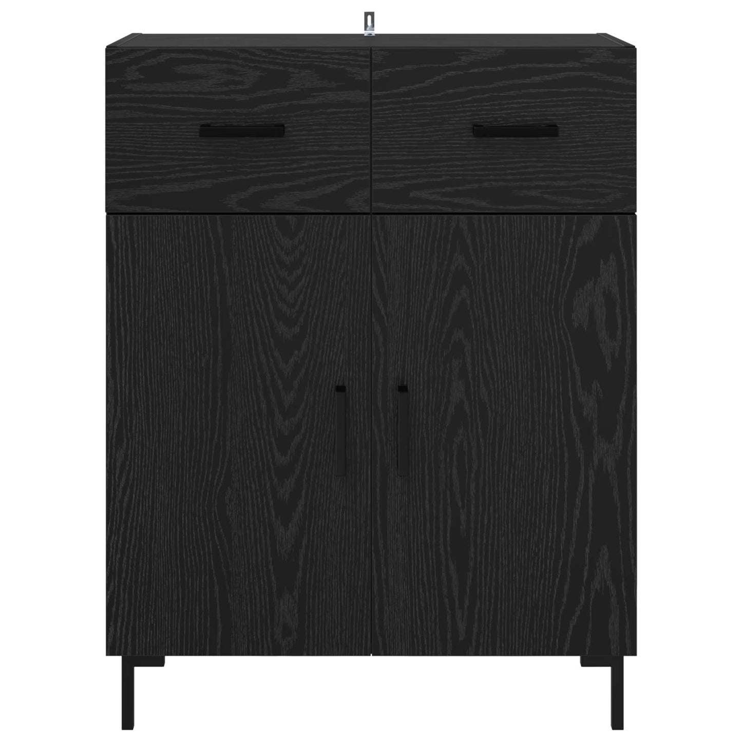 Servírovací Skříň Černý Dub 69,5 X 34 X 90 Cm Kompozitní Dřevo