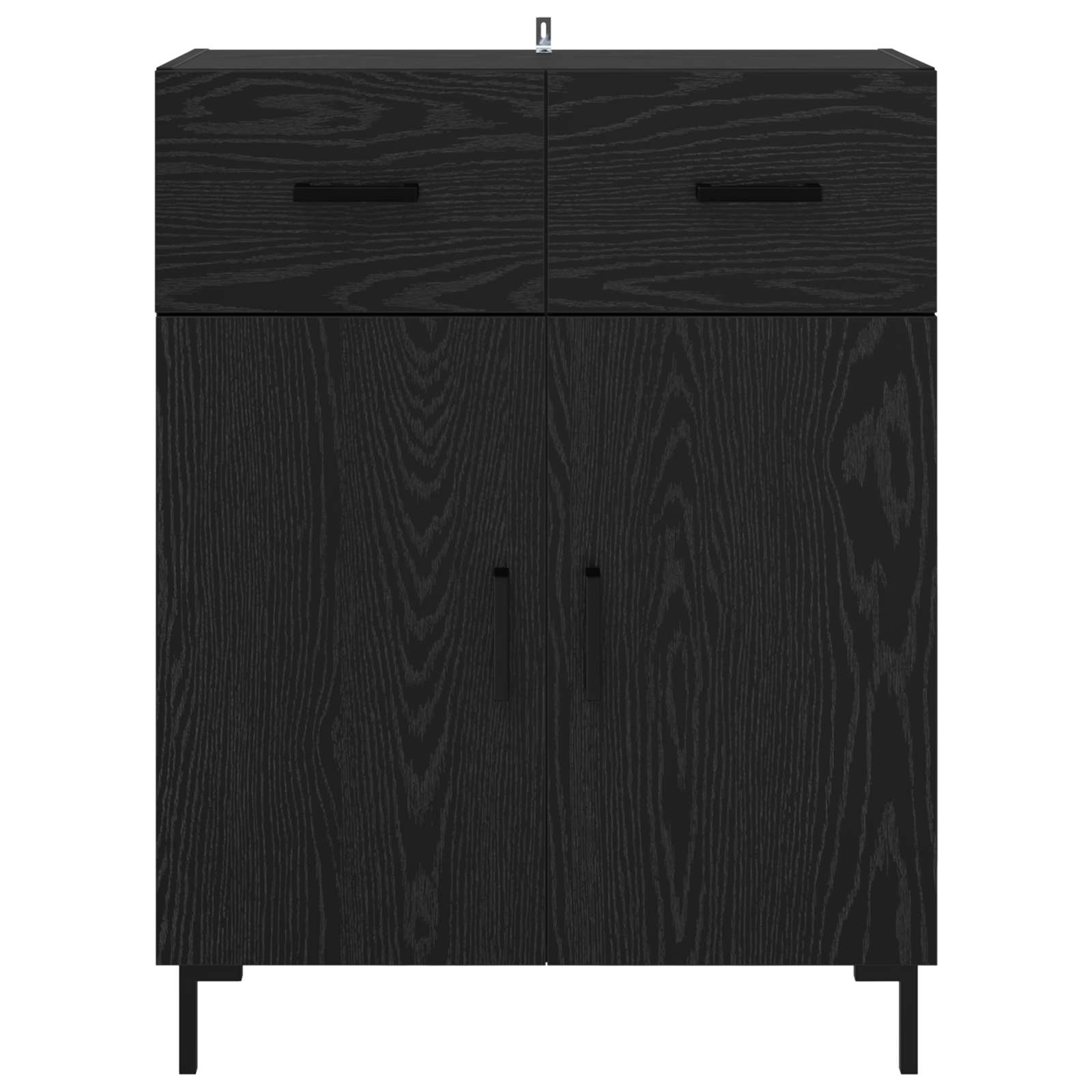 Servírovací Skříň Černý Dub 69,5 X 34 X 90 Cm Kompozitní Dřevo