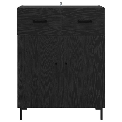 Servírovací Skříň Černý Dub 69,5 X 34 X 90 Cm Kompozitní Dřevo