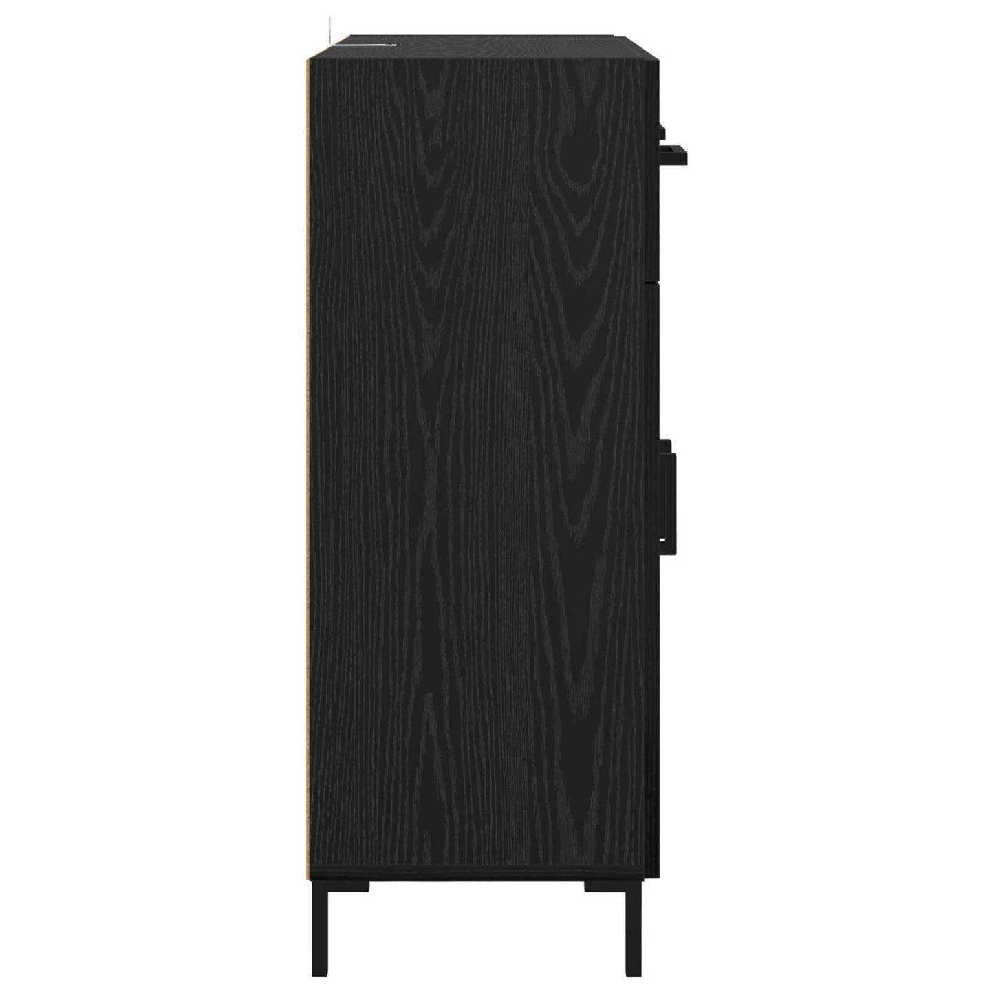 Servírovací Skříň Černý Dub 69,5 X 34 X 90 Cm Kompozitní Dřevo