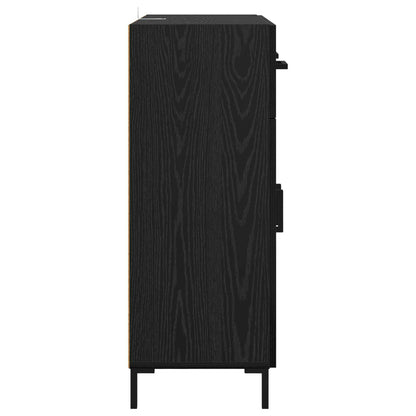 Servírovací Skříň Černý Dub 69,5 X 34 X 90 Cm Kompozitní Dřevo