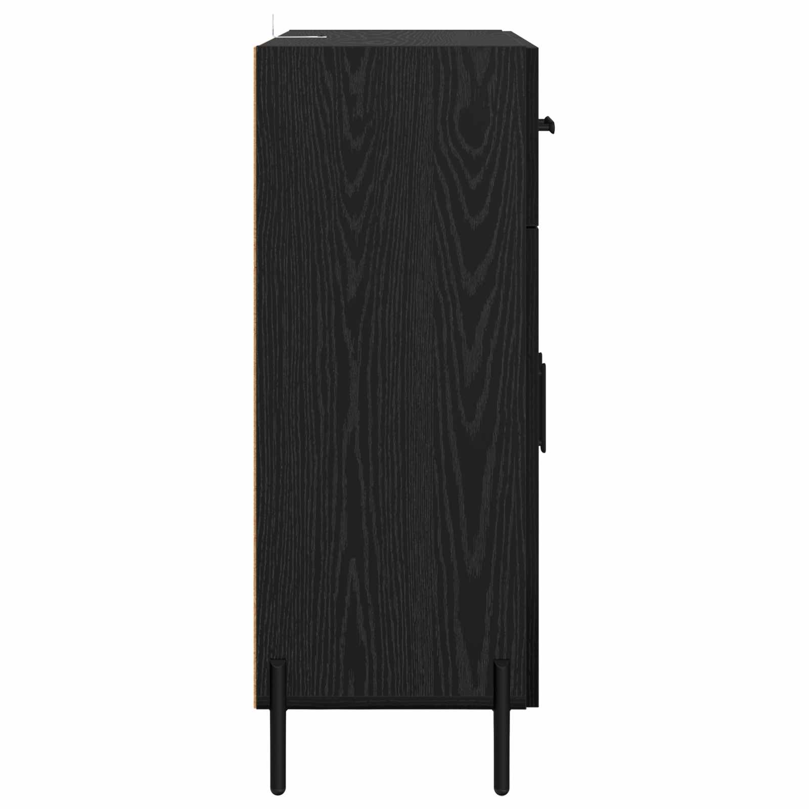 Servírovací Skříň Černý Dub 69,5 X 34 X 90 Cm Kompozitní Dřevo