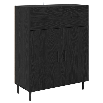 Servírovací Skříň Černý Dub 69,5 X 34 X 90 Cm Kompozitní Dřevo