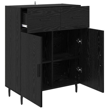 Servírovací Skříň Černý Dub 69,5 X 34 X 90 Cm Kompozitní Dřevo