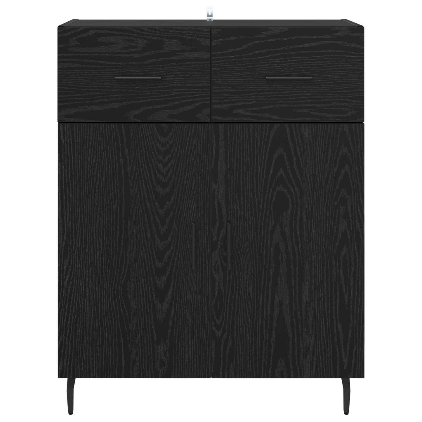 Servírovací Skříň Černý Dub 69,5 X 34 X 90 Cm Kompozitní Dřevo