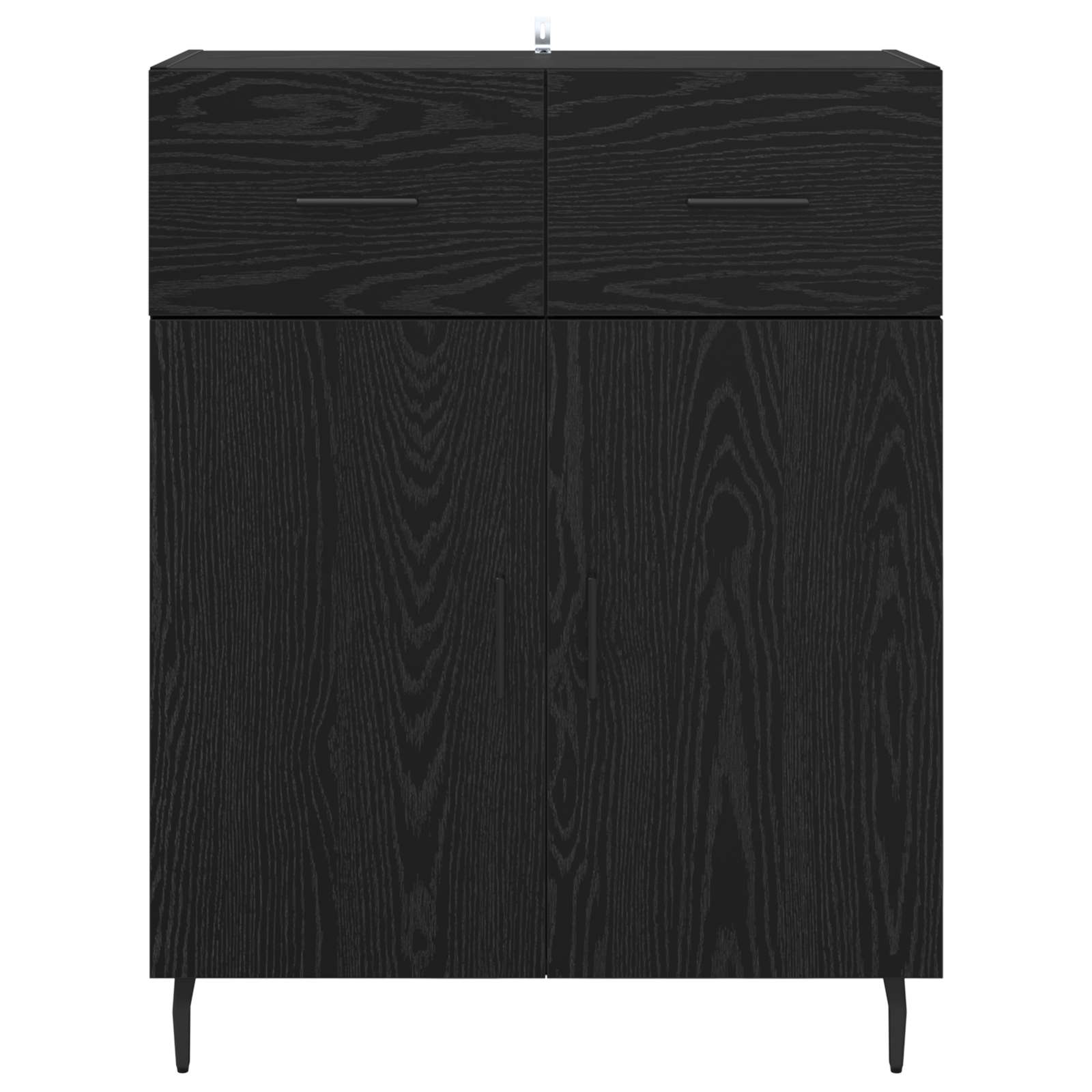 Servírovací Skříň Černý Dub 69,5 X 34 X 90 Cm Kompozitní Dřevo