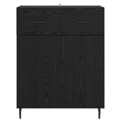 Servírovací Skříň Černý Dub 69,5 X 34 X 90 Cm Kompozitní Dřevo