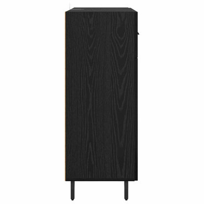 Servírovací Skříň Černý Dub 69,5 X 34 X 90 Cm Kompozitní Dřevo