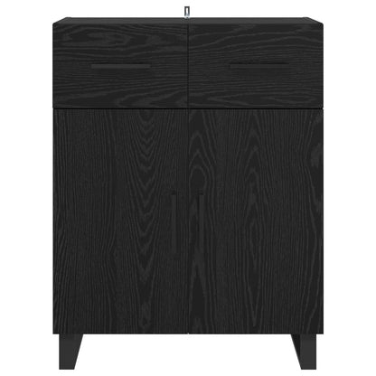 Servírovací Skříň Černý Dub 69,5 X 34 X 90 Cm Kompozitní Dřevo