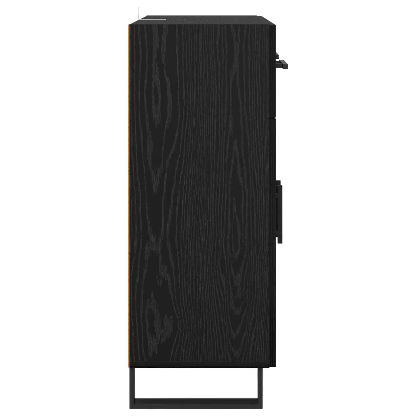 Servírovací Skříň Černý Dub 69,5 X 34 X 90 Cm Kompozitní Dřevo