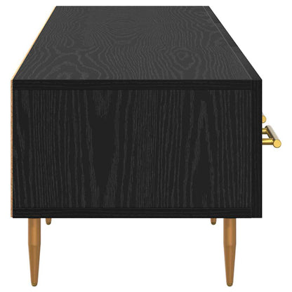 Televizní Skříň 150 X 36 X 30 Cm Černý Dub Kompozitní Dřevo