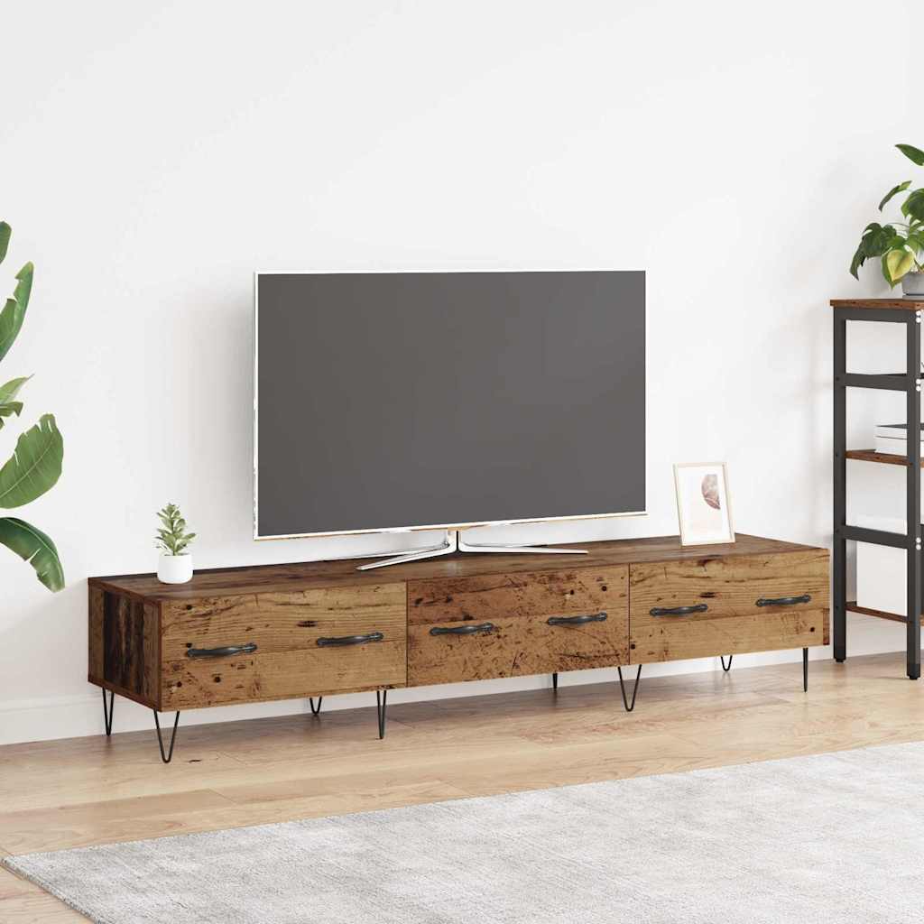 Televizní Skříň 150 X 36 X 30 Cm Staré Dřevo Kompozitní Dřevo
