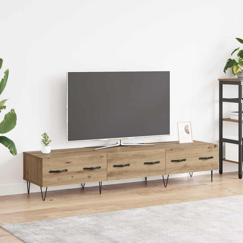 Televizní Skříň 150 X 36 X 30 Cm Dub Artisan Kompozitní Dřevo