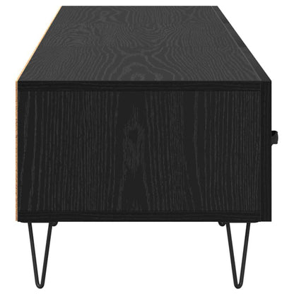 Televizní Skříň 150 X 36 X 30 Cm Černý Dub Kompozitní Dřevo
