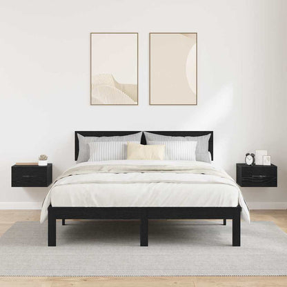 Noční Skříňka 2 Ks Černý Dub 35 X 35 X 20 Cm Kompozitní Dřevo