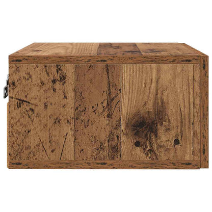 Noční Skříňka Staré Dřevo 35 X 35 X 20 Cm Kompozitní Dřevo