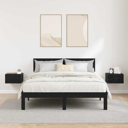 Noční Skříňka 2 Ks Černý Dub 35 X 35 X 20 Cm Kompozitní Dřevo