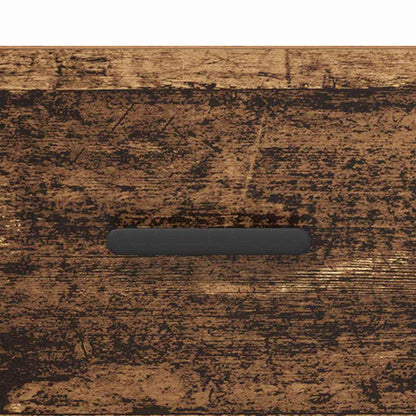 Noční Skříňka 35 X 35 X 20 Cm Kompozitní Dřevo Staré Dřevo