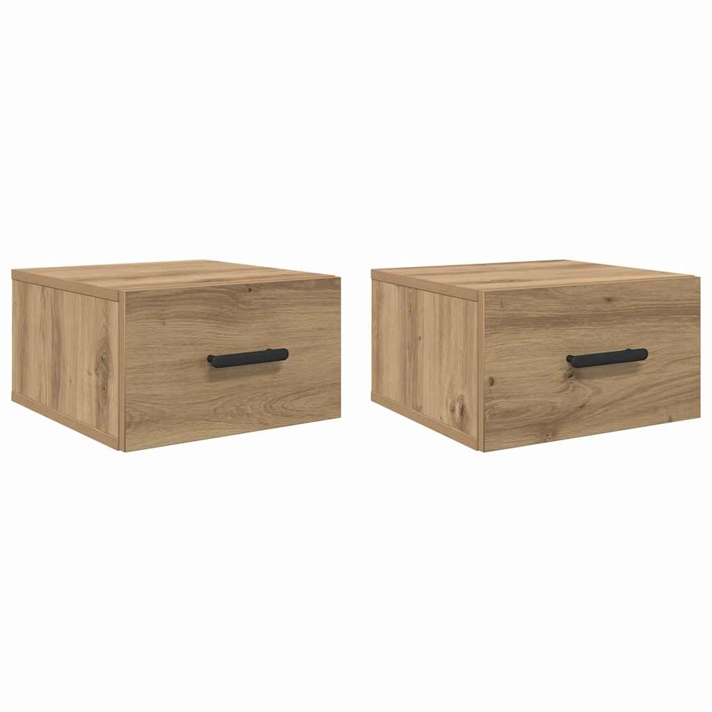 Noční Skříňka 2 Ks 35 X 35 X 20 Cm Kompozitní Dřevo