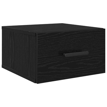 Noční Skříňka 35 X 35 X 20 Cm Kompozitní Dřevo Černý Dub