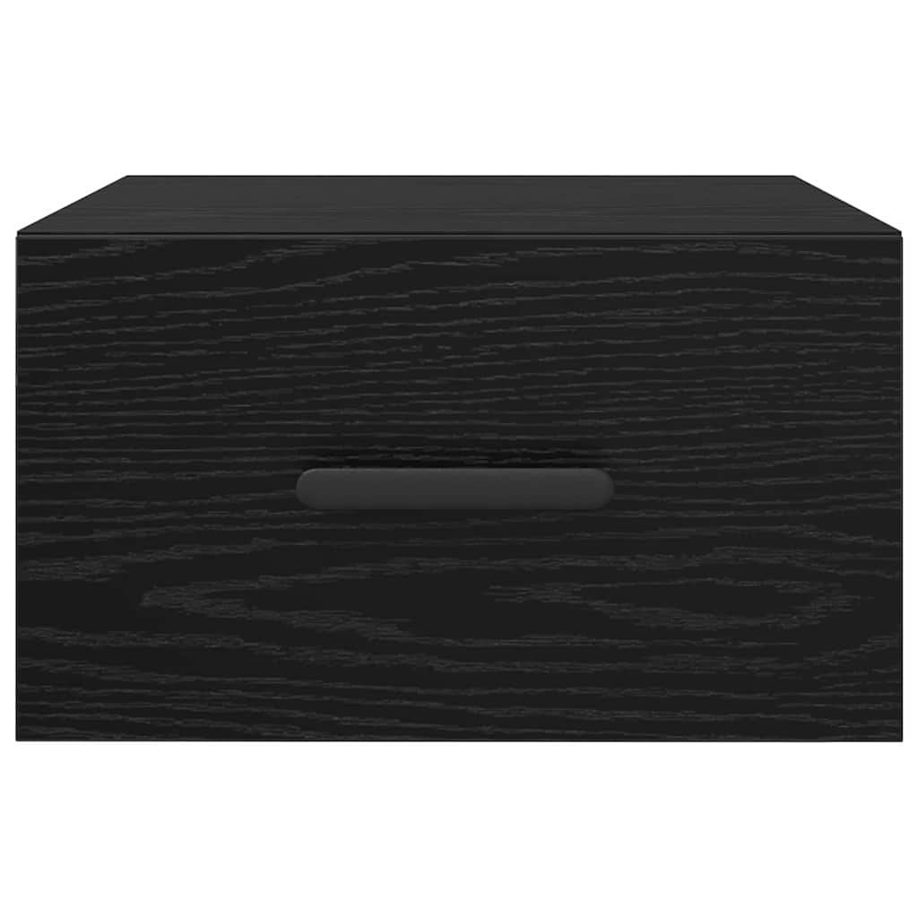 Noční Skříňka 2 Ks 35 X 35 X 20 Cm Kompozitní Dřevo Černý Dub