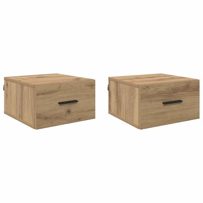 Noční Skříňka 2 Ks Dub Artisan 35 X 35 X 20 Cm Kompozitní Dřevo