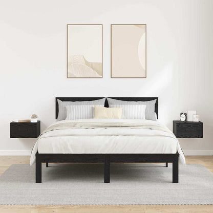 Noční Skříňka 2 Ks Černý Dub 35 X 35 X 20 Cm Kompozitní Dřevo